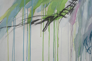 détail d'une peinture d'Isabelle mehling-Sinclair
