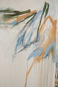 détail d'une peinture d'Isabelle mehling-Sinclair